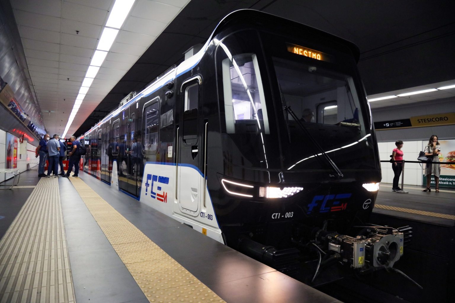 Carmela Il Terzo Nuovo Treno Della Metropolitana Di Catania Entra In